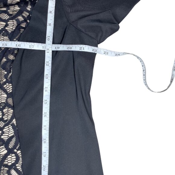 Dress Barn Collection Black Cream Lace Embroidered Sheath Dress Plus Size 20 - Picture 5 of 8